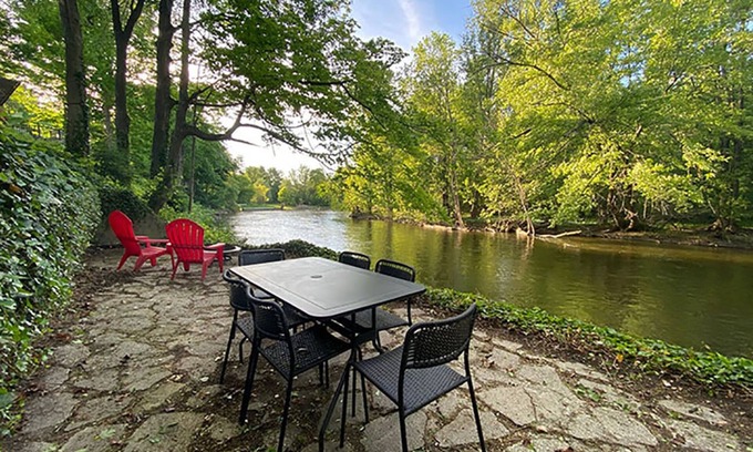 Dexter House | Eco-friendly riverfront home. Close to Ann Arbor and on the Huron River!