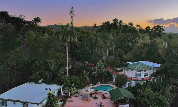 Canovanas Villa | El Yunque Rainforest Villa with Pool, Outdoor Kitchen & View