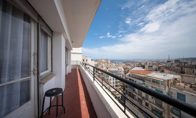 Algiers Apartment | Elegance in Télemly View of Algiers bay