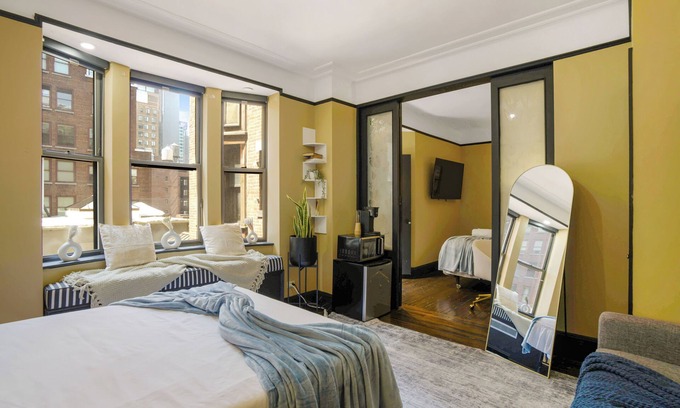 Theater District Apartment | Elegant 2BR at the Historic Mansfield Residence