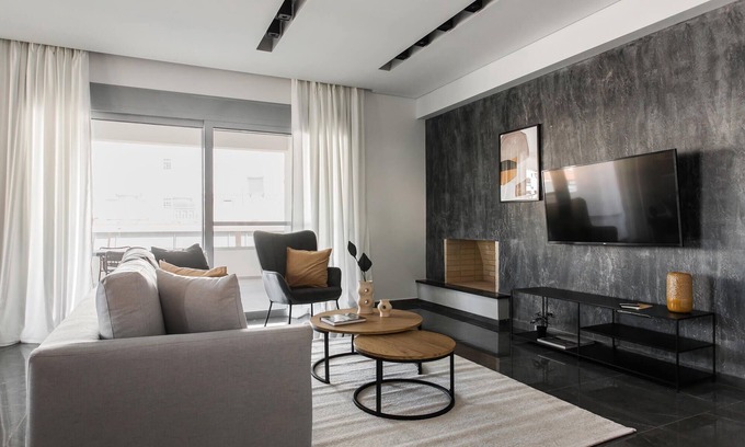 Palaio Faliro Condo | Elegant 3BR Apartment at Teal Faliro House