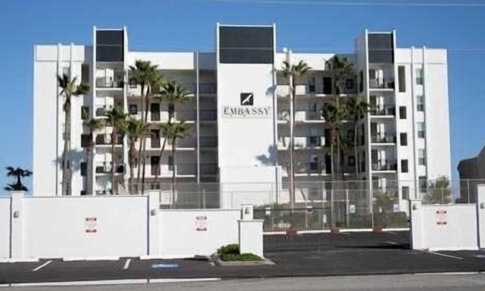 South Padre Island Condo | EMBASSY 202 (2-Bedroom Condo) with Pool by RedAwning