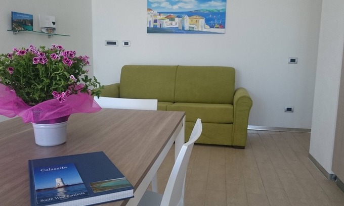 Calasetta Apartment | Emerald House 200mt from the beach with sea view patio CIN 111008C2000P7111
