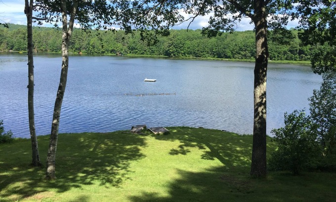 Winthrop House | Enjoy Sunset views on tranquil Dexter Pond