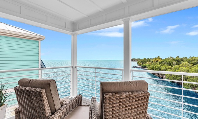 Islamorada House | Enjoy the sunrise from the deck of this 2 bedroom, 2 bath home.