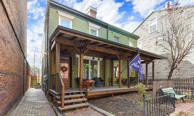 Central Northside Apartment | Entire Unit w/Organic Natural Stone Walls, Stadium Views & Parking