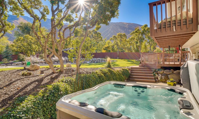Sandy House | Epic Sandy Home w/ Heated Pool & Mountain Views!