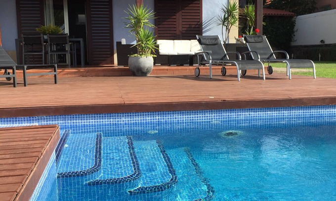 Juan Fernandez Ski Chalet | Wonderful villa with heated pool in first line !