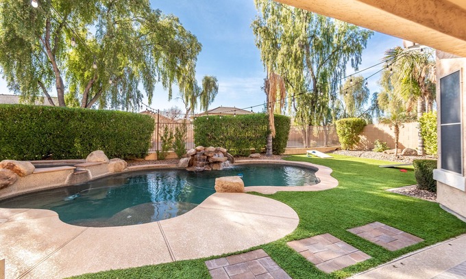 Pecos Park House | Escape to the sun with a private pool, ideal getaway for families or couples