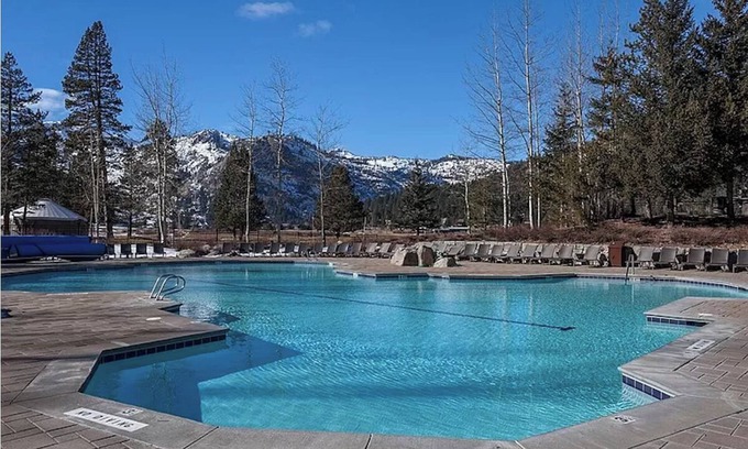 Olympic Valley Condo | Everline Resort and Spa Fireplace Suite Valley View