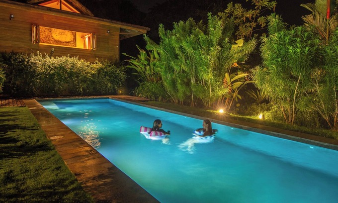 Chiguata Villa | Exclusive 4BR Beachfront Villa with Chef, AC, WiFi in Lush Puerto Viejo Paradise