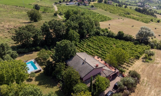 Langhirano Apartment | Exclusive Duplex Apartment with pool and view