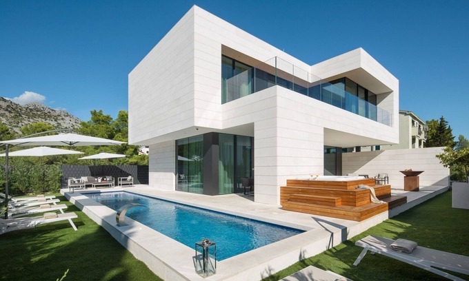 Starigrad Villa | Exclusive Villa Calma I & II - heated pool&spa sea view, quiet area, family