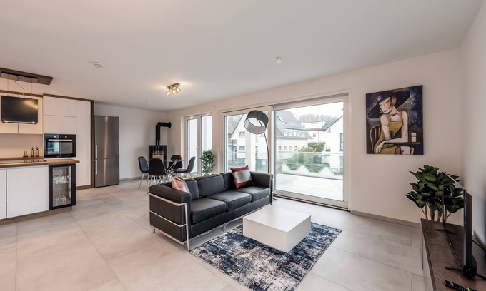 Boeblingen Apartment | EXQUIS 2-Room Luxus Apartment USM I Fireplace I TerraceI Parking I US Army