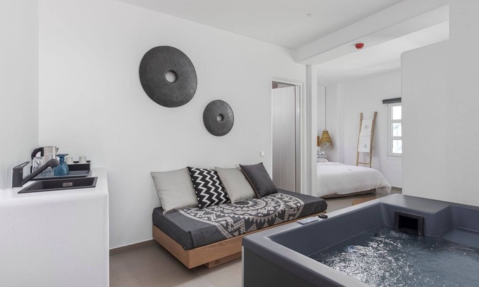 Little Venice Villa | Exquisite Mykonos Villas | Suite Serenity | Indoor Hot Tub | Mykonos