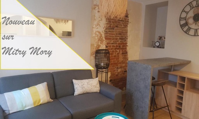 Mitry-Mory Apartment | F2 L'escale Paisible - Villepinte Aéroport CDG - Parc Astérix - Paris