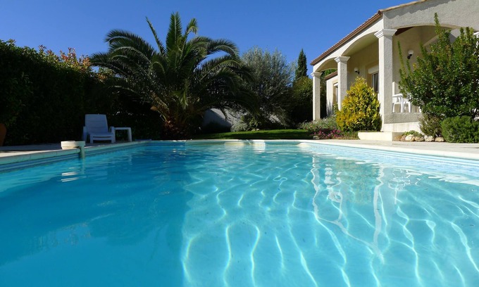 Saint-Genies-de-Fontedit Villa | Family Villa with Private Pool, sleeping 8 with 4 bedrooms and 3 bathrooms