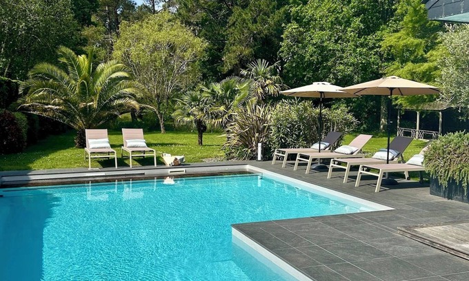 Carnac House | Family home with large heated pool and jacuzzi