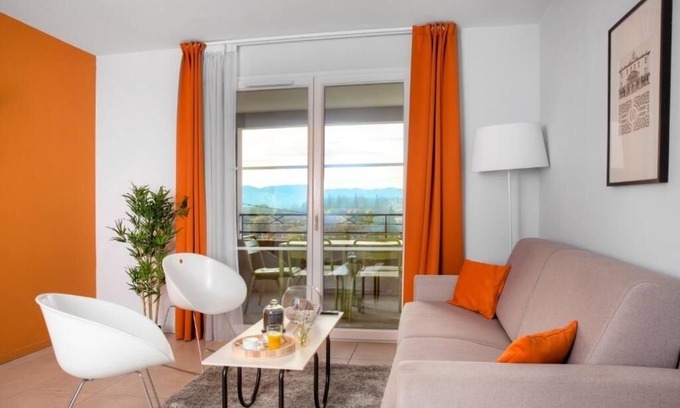 Mougins Hotel | Family Ready Room w/Living Area | Ideal Location Close to Cannes Beach