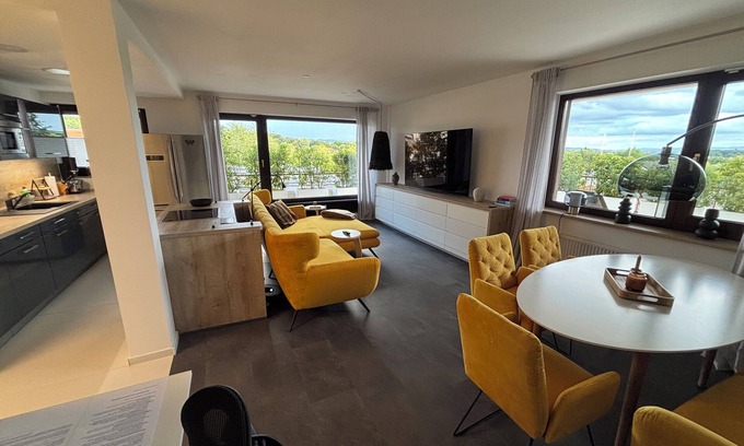 Bad Salzuflen Apartment | Fantastic view - penthouse, air conditioning, roof terrace in Bad Salzuflen