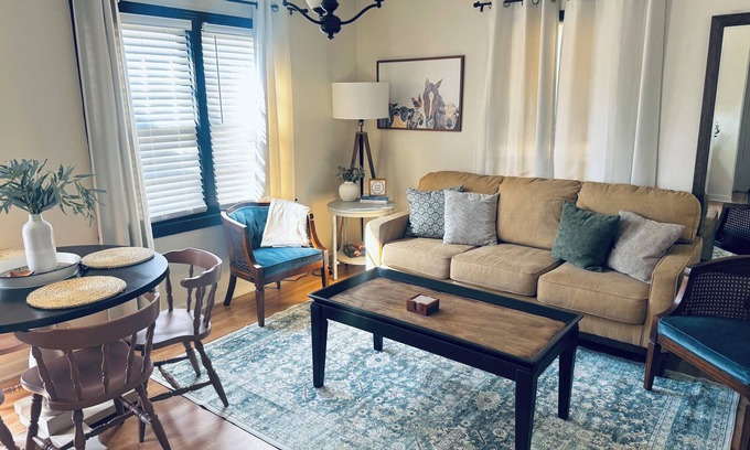 Great Bend House | Farmhouse - Centrally Located in Great Bend, Gas Firepit and Pet Friendly Yard