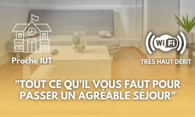 Saint-Quentin Apartment | Faubourg D'isle 6 Studio Cosy Proche Gare IUT