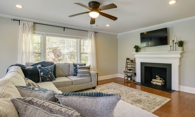 Terry Sanford House | Fayetteville Vacation Rental - 1 Mi to Downtown!