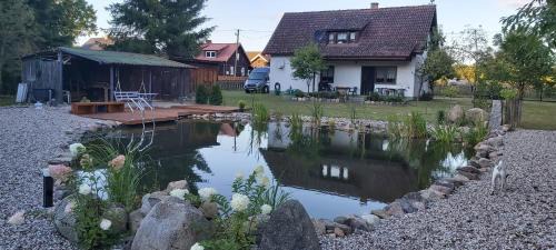 Dzwierzuty House | Ferienhaus mit Schwimmteich in idyllischer Lage