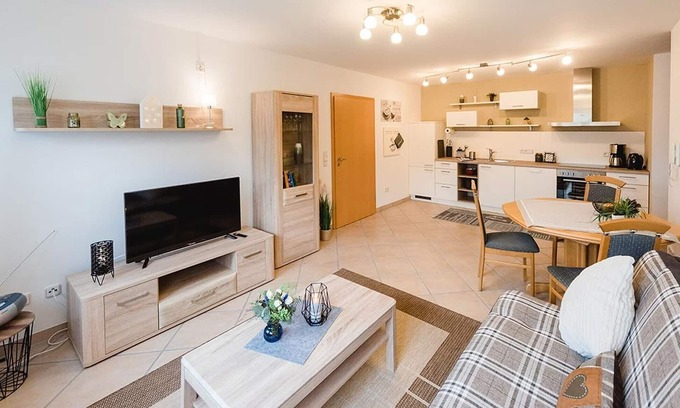 Waechtersbach Apartment | Ferienwohnung Storchenaue, 50 qm mit 1 Schlafzimmer für Max. 4 Personen