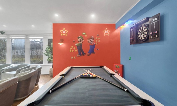 Linden Villa | 🔥 Fire & Fun | Luxe Stay w/Pool, Hot Tub & Game Room 🎮