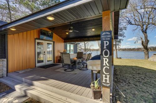 Zimmerman House | Fire Pit and Dock Lakefront Cabin in Zimmerman!