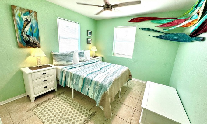 Ormond-by-the-Sea House | Flamingo Key Beachside Bungalow, Stroll to the Beach! Dogs are welcome here 🐶
