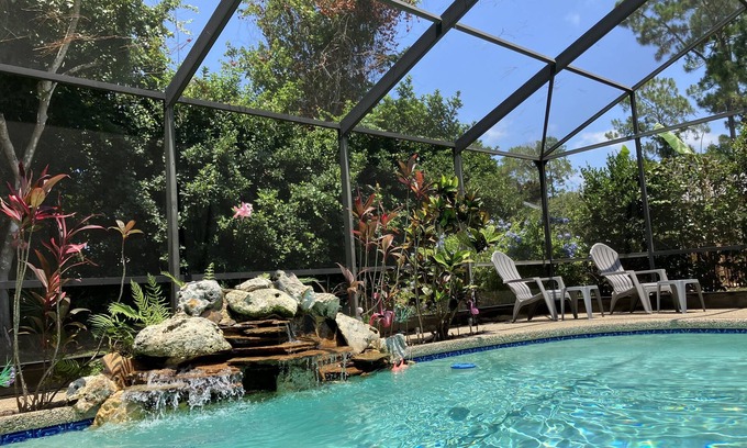 Palm Coast House | Flamingo 🦩 PRIVATE HEATED POOL House: Short Drive to St Augustine, Daytona Beach