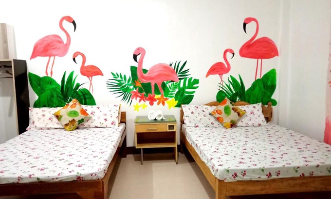 Alaminos House | Flamingo Room - Fan Only at Casa Bolo - 15mins to Hundred Island