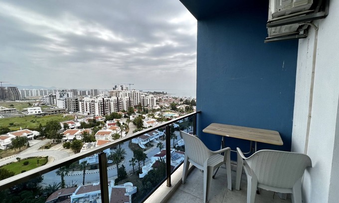 Trikomo Apartment | Flat w Pool, Balcony 10 min to Beach in Iskele