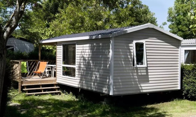Saint Nazaire sur Charente House | Flower Camping L'Abri-Côtier * - Mobilhome Loggia Privilege 26m2 PREMIUM - 2 bedrooms + covered terrace + TV + dishwasher 5 people