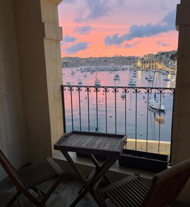 Kalkara House | Front Row Seafront House with Dreamy Valletta and Harbour Sunset Views