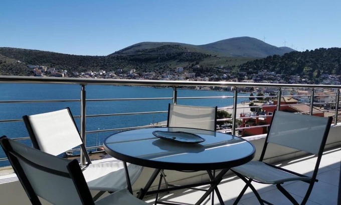 Amfilochia Condo | Fully equipped 3-bedroom condo with beautiful sea view in serene Amfilochia