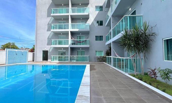 Ponta do Mangue Apartment | Fully furnished apartment with 2 bedrooms, family atmosphere 400m from the beach 🏝️