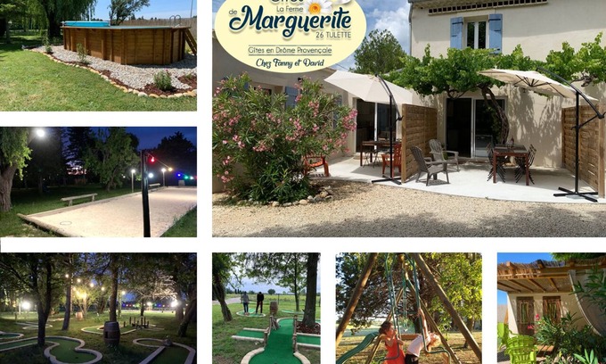 Tulette Cottage | Gîtes in the vineyards, park, swimming pool, playground, pétanque field, .