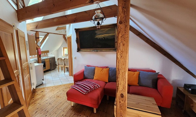 Oberhavel Apartment | Gabled apartment in the Großmenow forester's lodge