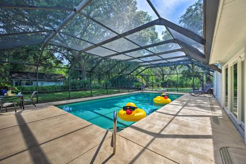 Bearss Plaza House | Game Room and Pool Huge Lutz Family Retreat