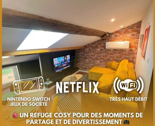 Villeneuve-sur-Lot Apartment | Garçonnière - Refuge parfait pour Amis et Jeux !