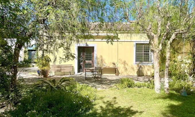 Moncarapacho e Fuseta Cottage | Garden Cottage on Organic Yoga Farm with Natural Swimming Pool near Fuseta Beach