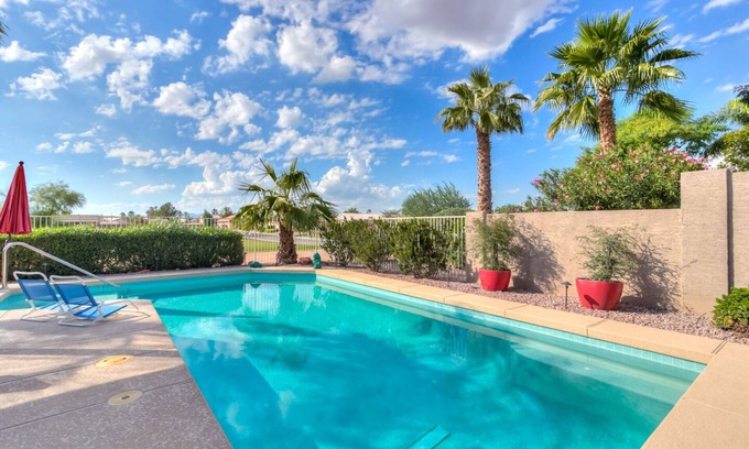 Palm Valley House | GATED 55+ GOLF RESORT COMMUNITY PEBBLECREEK Home w/Pool & Hot Tub, & Golf Car