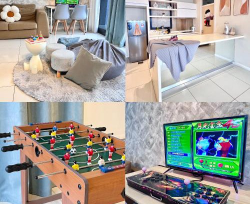 Petaling Jaya Apartment | Gathering 13-15pax Kids Friendly Near to SunwayPyramid 3R3B Soccer Table, Game Console, 5G WiFi Android Projector, Board Games 华人房东