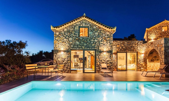 Pylos-Nestoras Villa | Gerakada Exclusive-Seaview Villa with Private Pool