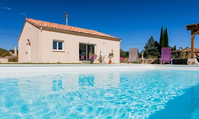 Saint-Andre-de-Cruzieres House | Gite sleeps 8 any comfort with swimming pool south Ardèche