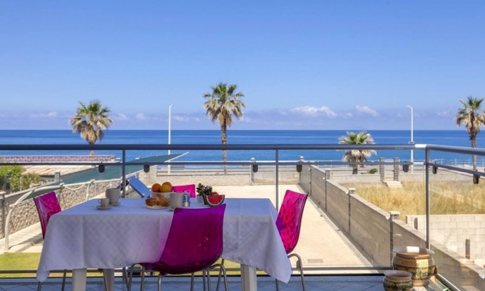 Capo d'Orlando Apartment | Glicine - 2-bedroom apartment with large panoramic sea view terrace and pool in the garden
