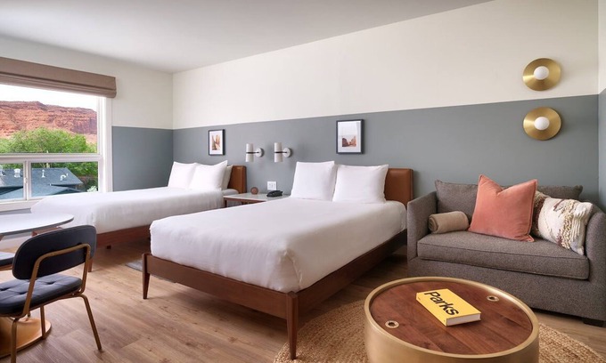 Moab Hotel | Gnarnia | Two Queen + Sofa Bed at Gravity Haus Moab, 2 Units